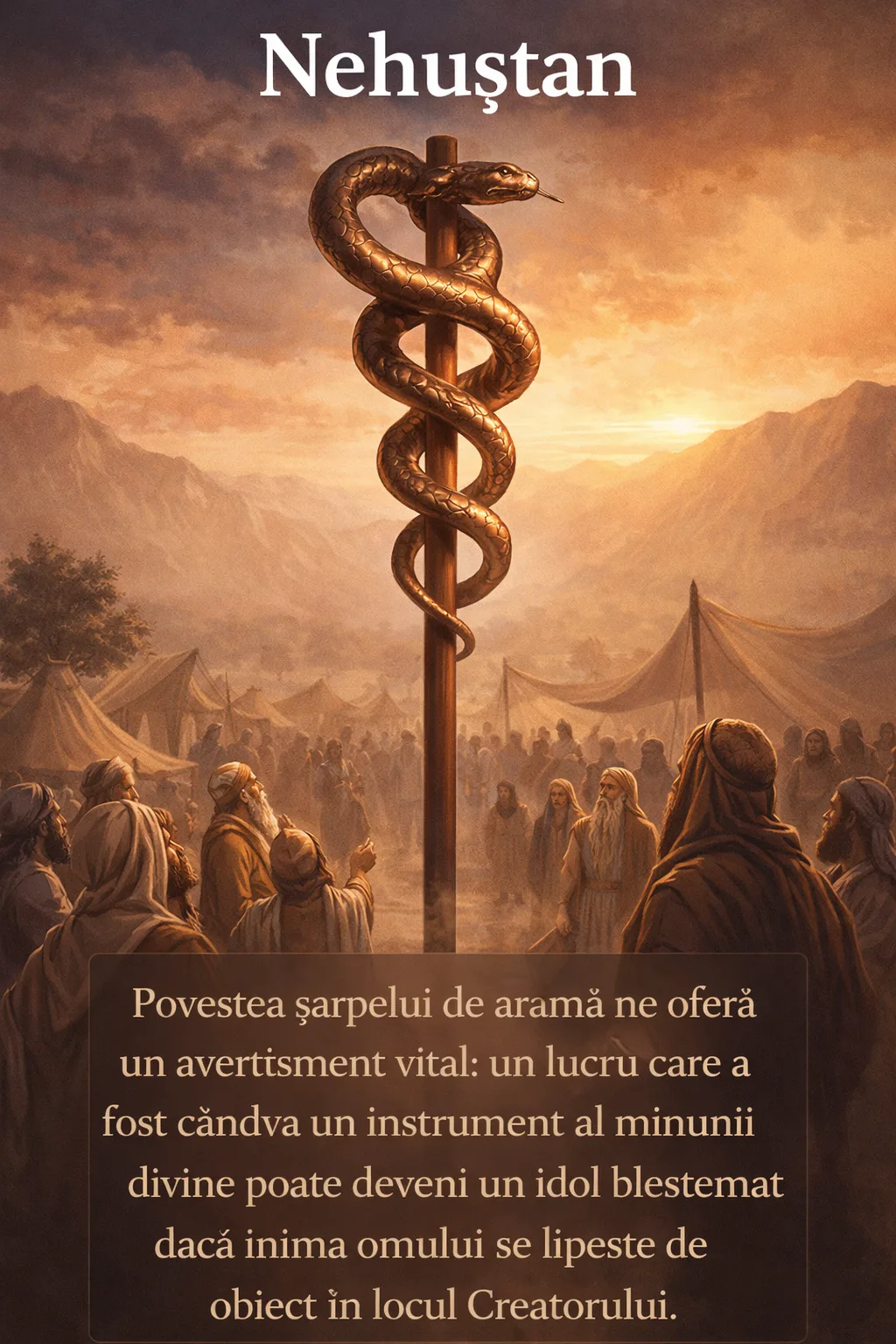 Nehuștan: Când un Obiect Binecuvântat de Dumnezeu devine un Idol