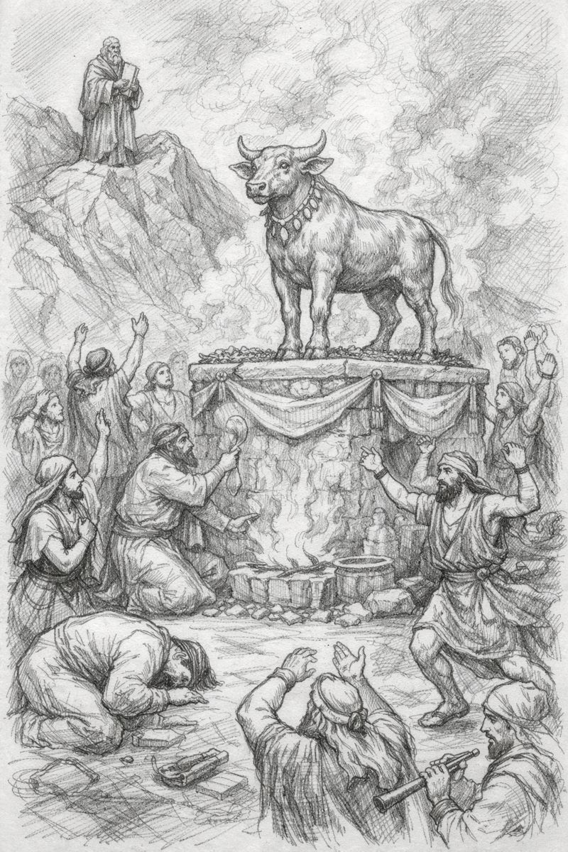 Idol – Vițelul de Aur, simbol al idolatriei