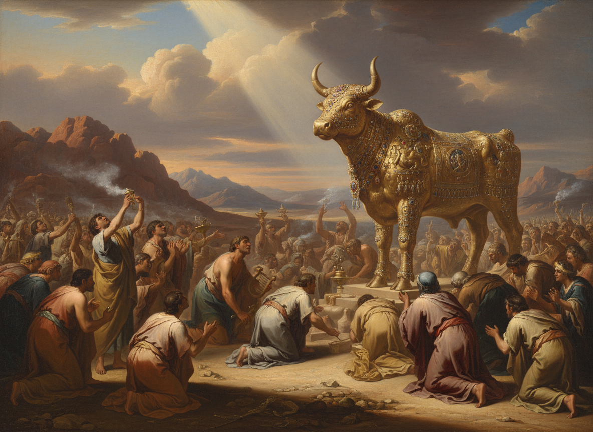 Vițelul de Aur – idol făurit de poporul Israel